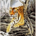 Набор для вышивания бисером А. ТОКАРЕВА "Тигр в горах"